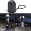Anhängerkupplungs-Schutzkappe, 2 Stück, Anhängerkupplungs-Abdeckkappe, staubdicht und wasserdicht, für Auto, Wohnmobil, Anhänger, Kugelkopfschutz (Schwarz)