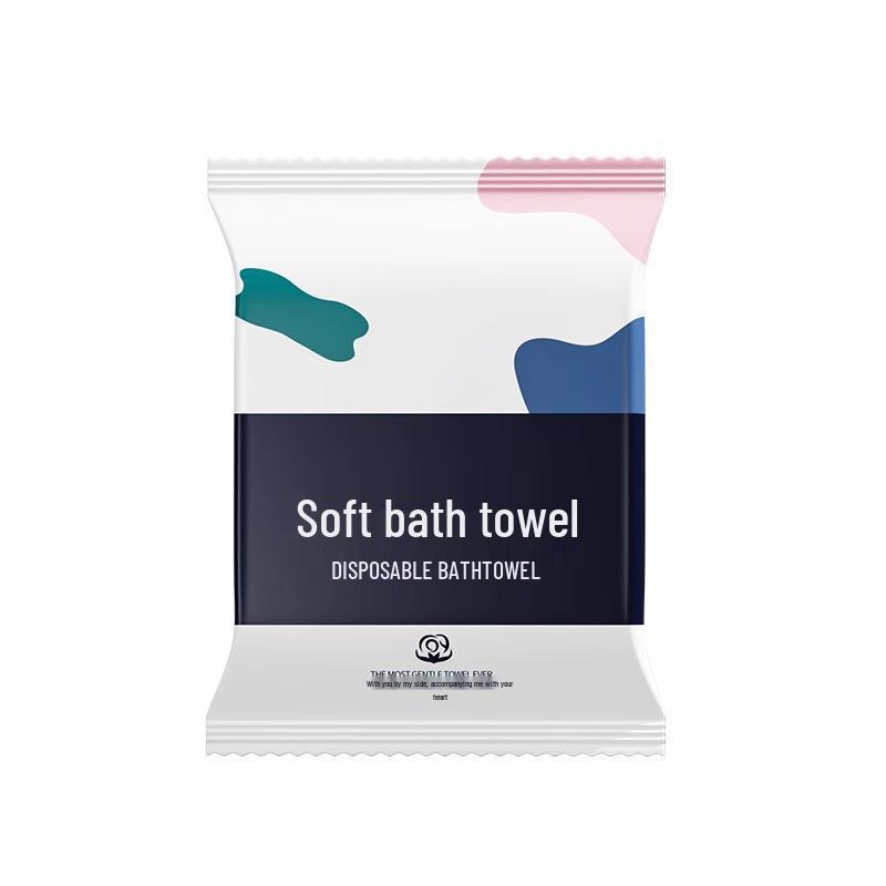 Thickened Pure Cotton Extra Large Disposable Bath Towel - Individually Packaged for Travel and Hotel Use