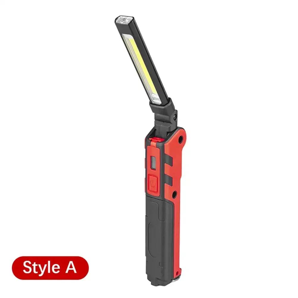 Dimmable COB LED Work Light USB Rechargeable Flashlight with Magnetic &Hook Power Bank Inspection Lamp for Car Repair Camping