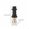 1/4 Inch Quick Connect Adapter Leak-Resistant Converter
