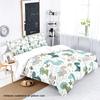 3-piece Down Duvet Cover Set with Cartoon Dinosaur Lion Pattern Print (1 Duvet Cover+2 Pillowcases, No Core) Soft Bedding Set