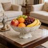 Fruit Bowl Vegetable Holder Pasta Dish Decorative Pedestal Bowl with Drain Hole