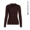 ELLASSAY Women's Merino Wool Cut-out Slim-Fit Knit Sweater