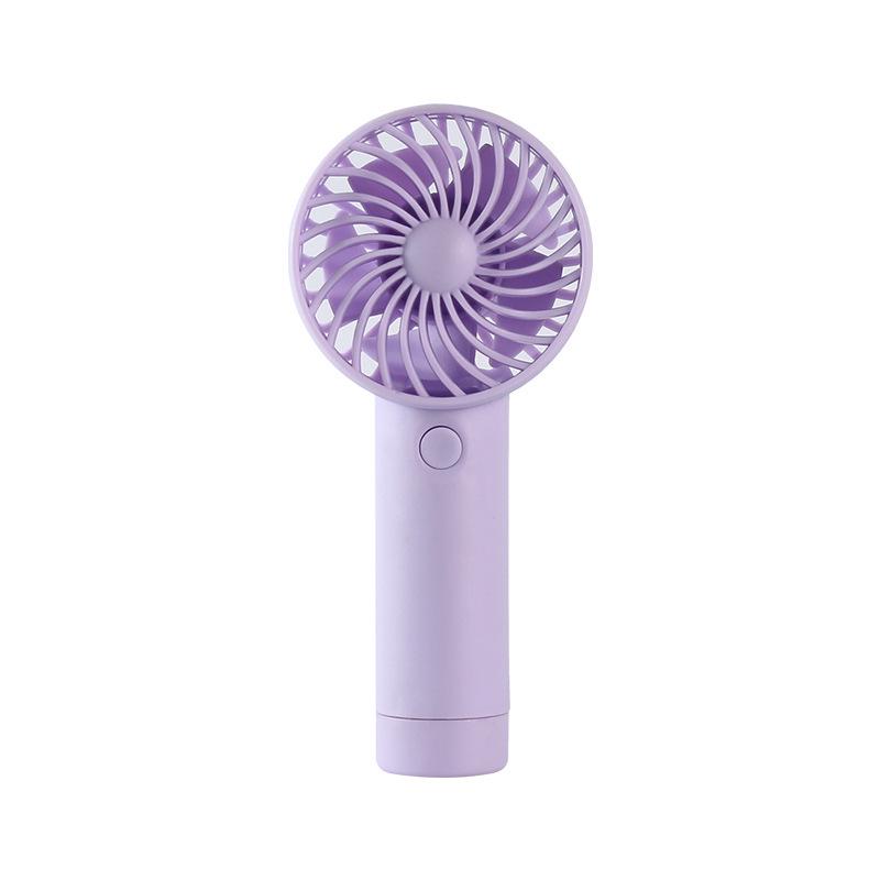 

2026 Portable Three-Speed USB Rechargeable Handheld Fan with Logo Printing фіолетовий