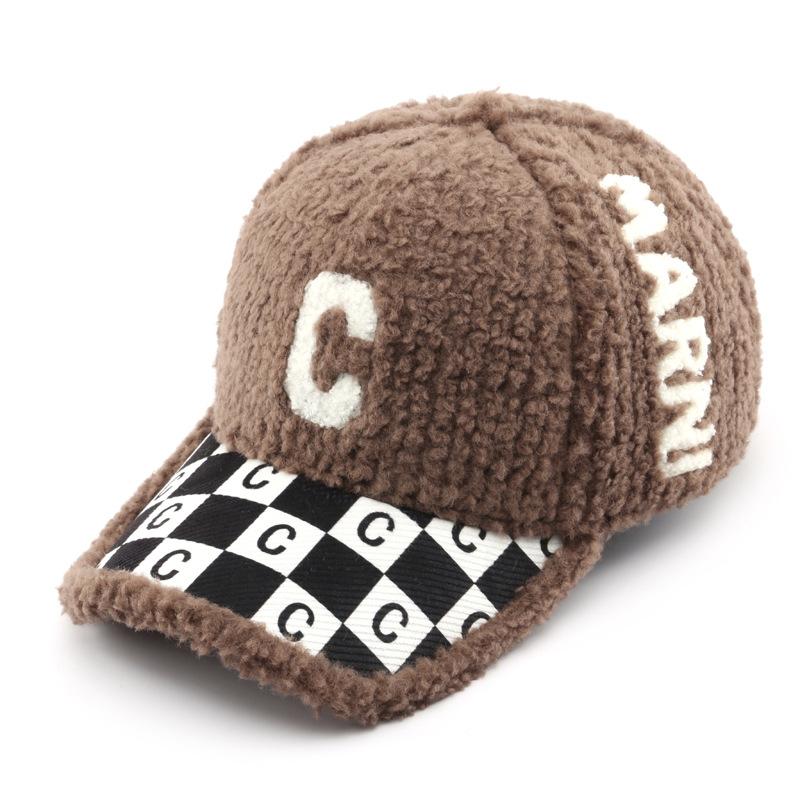 

Теплая зимняя шапка для женщин и мужчин толстые вязаные шапки новые зимние шапки с вышивкой букв бейсбольная кепка из овечьей шерсти Тедди кашемировые теплые шапки