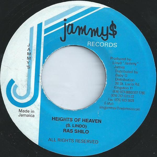 7inch Record RAS SHILOH - Heights Of Heaven NONE Jammy's Records Jamaica Reggae, Ska & Dub Used