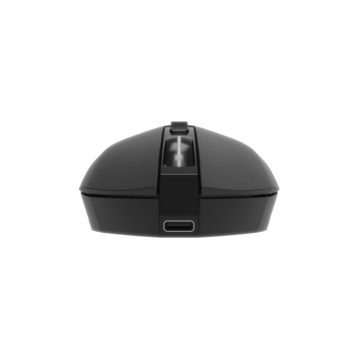 EnerGenie Firebolt Souris Gaming Sans Fil Rechargeable RGB, Noire - Récepteur Nano USB, Rétroéclairage Multicolore, DPI Ajustable
