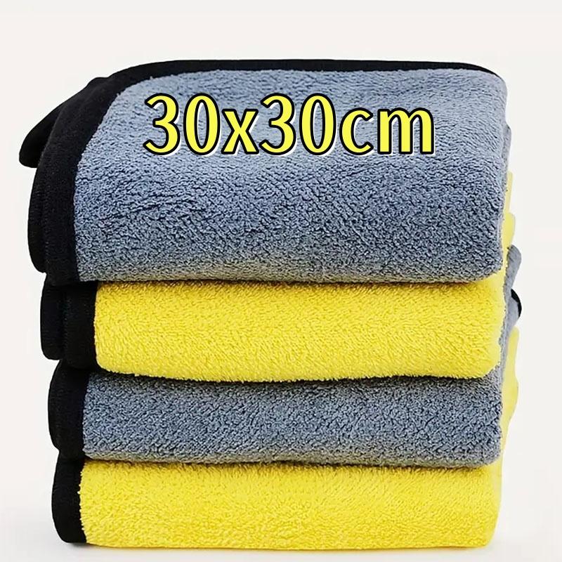 

Потовщений двошаровий автомобільний рушник з мікрофібри, серветки для чищення, рушники для миття та сушіння автомобіля, м яка тканина з високою поглинальною здатністю для автодеталінгу 6pcs