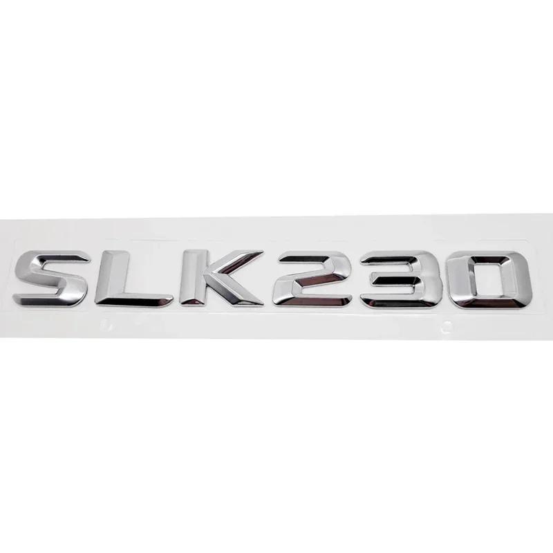 Automotive 3D Digital Alphabet Trunk Badge Decal for Mercedes Benz SLK55 SLK63 SLK200 SLK230 SLK250 SLK280 SLK300 SLK320 SLK350