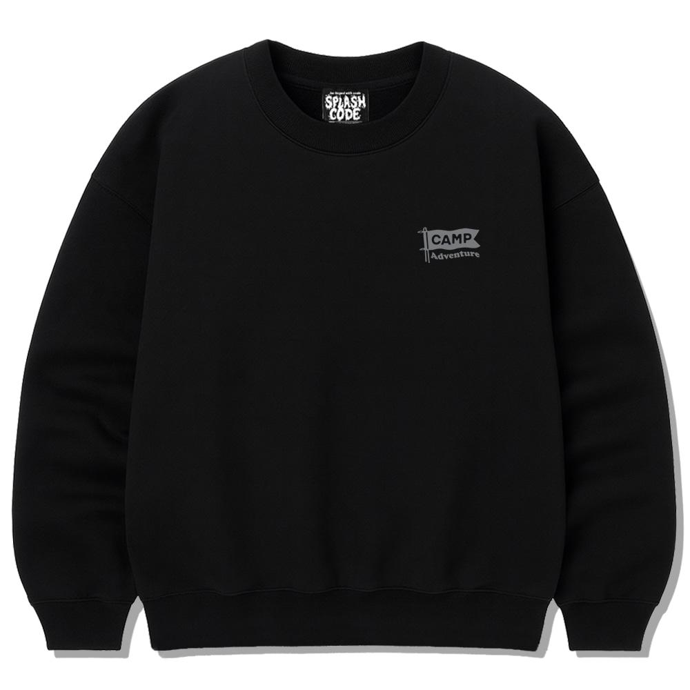 Seupeullaesikodeu Heavy Crewneck Sweatshirt Black - Adventure