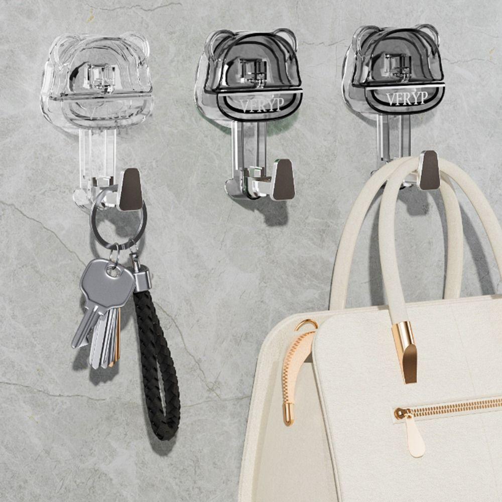 

Vacuum Shower Hooks Powerful Clothes Hook Fashion Suction Cup Hooks білий