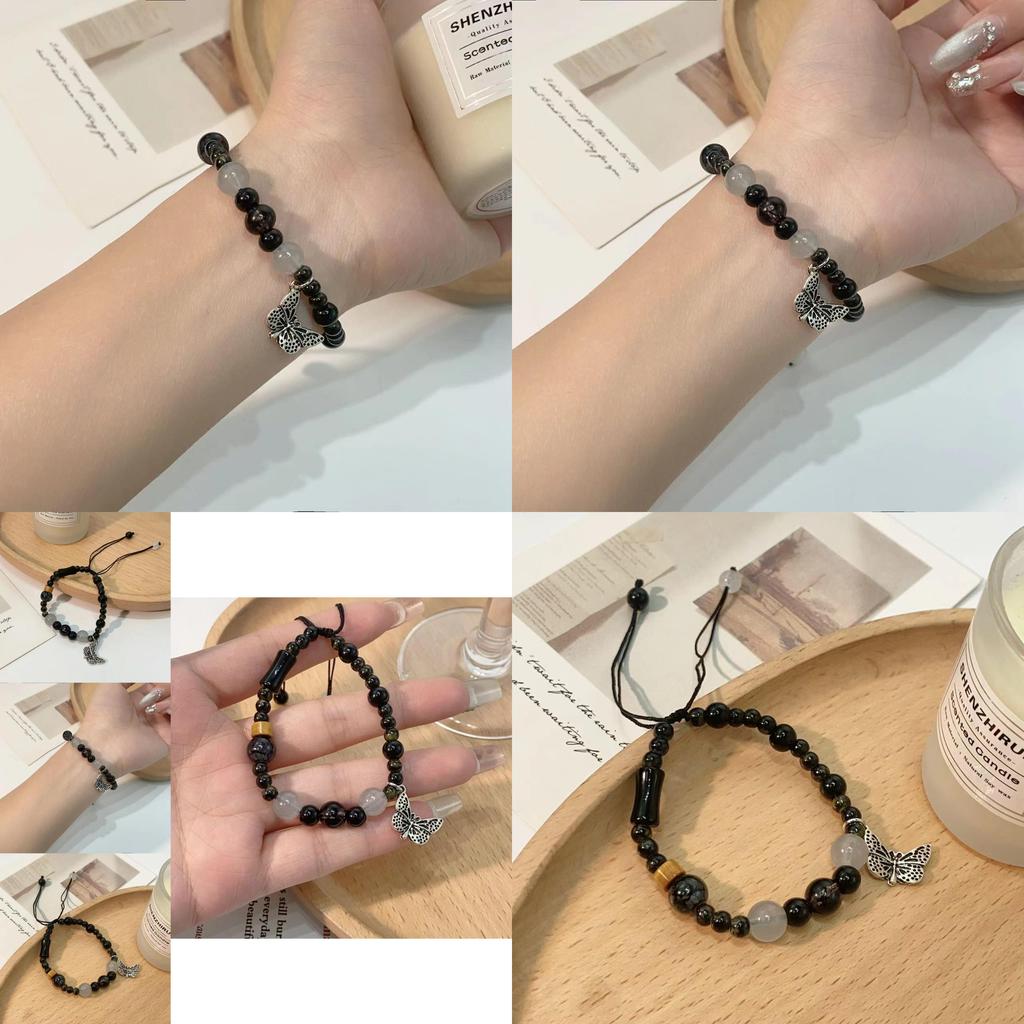 Sophisticated Alloy Butterfly Bracelet Womens Trendy Minimalist 2024 Spring Collection