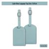 Thickened PU Leather Luggage Tag with Signature Card and Anti-Lost Features