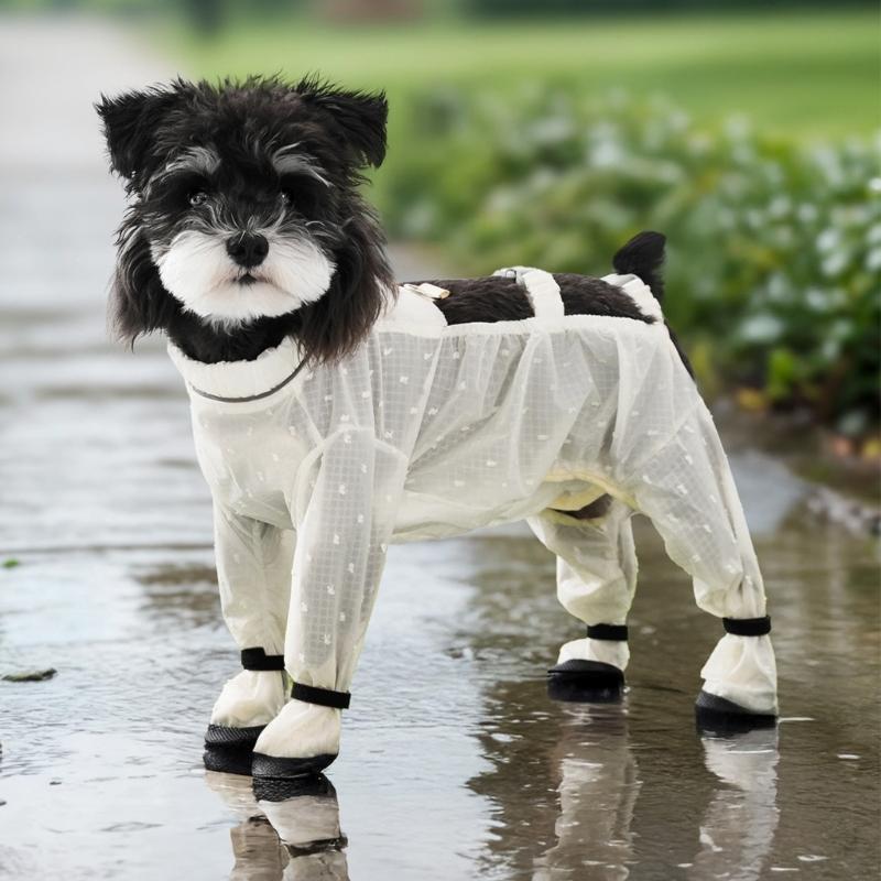 Full Coverage Waterproof Protective Dog Pants With Shoes For Breeds AntiDust Design Suspenders For Pet Walking Essential