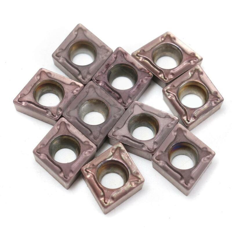 10pcs Carbide Inserts CCMT060204 CCMT0602 For Lathe Turning Tool Holder