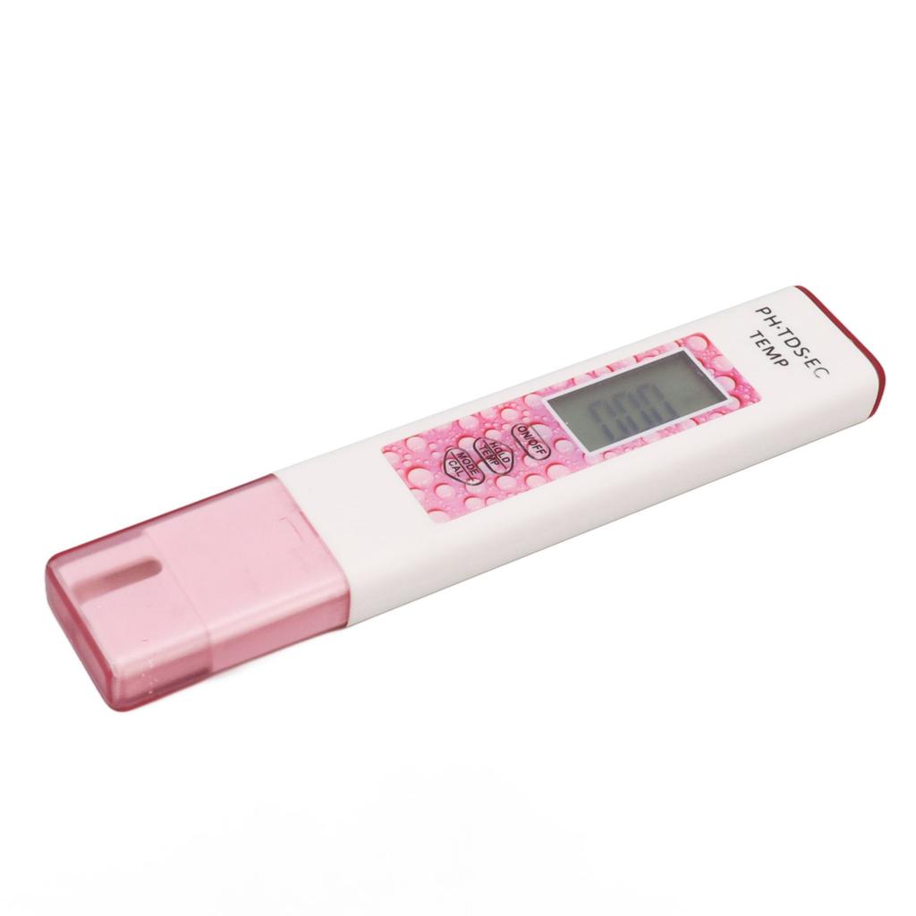 Digital Water Tester Pen 4 in 1 Accurate Sensitive Portable PH TDS EC Temperature Water Quality Meter Pink