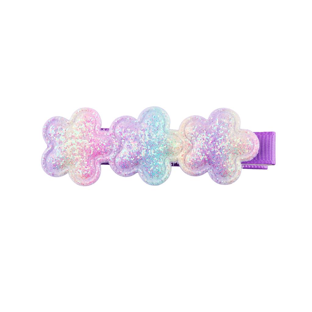 18 Stück Glitzernde Haarspangen für Mädchen Stern Herz Blume Pailletten Herzspangen Regenbogen Pferdeschwanz Haaraccessoires