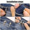 1 Pair Star Waist Buckle Detachable No Sew Decorative Buttons Household Waist Adjustment Fashion Accessories