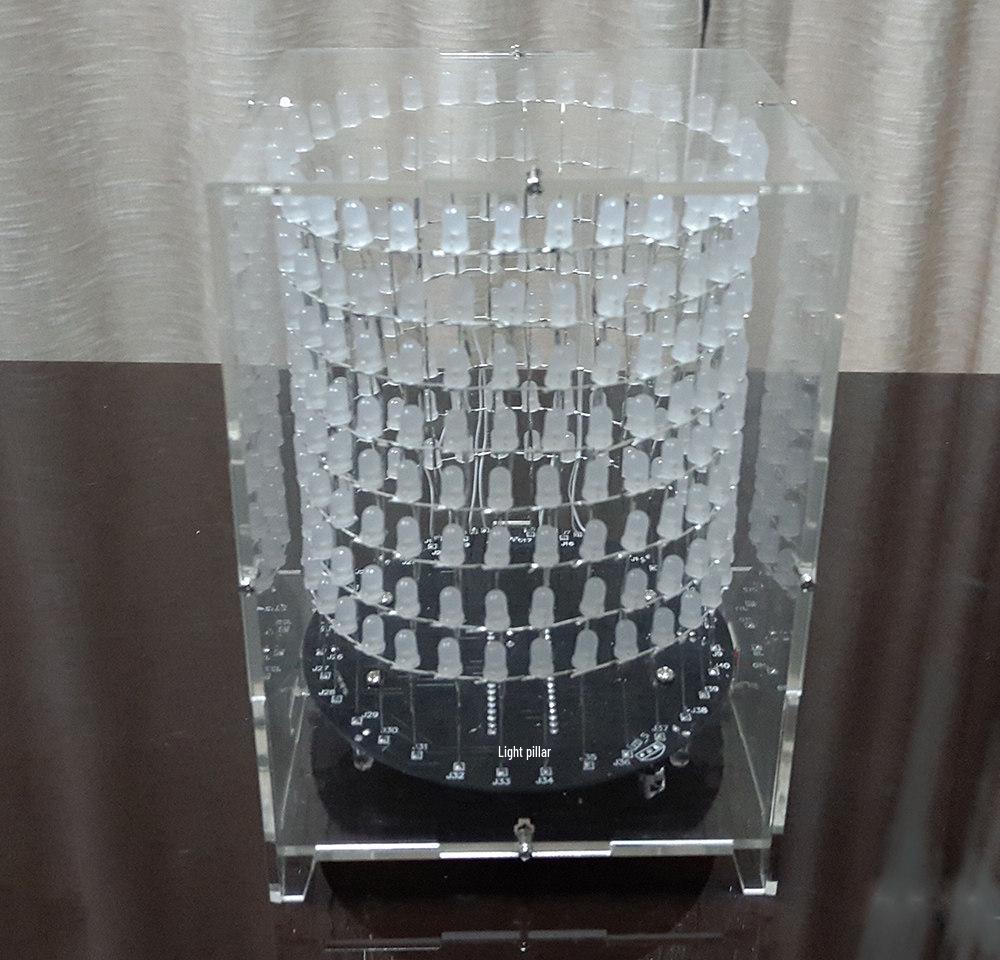 LED Cube Music Spectrum Kit: Dreamy 8x32 Dot Matrix DIY Components