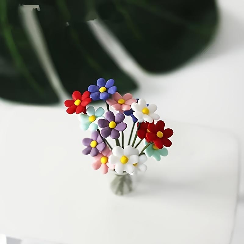 

10Pcs Mini Resin Flowers - Miniature Blossoms for Fairy Garden & Dollhouse Decor 10pcs pack