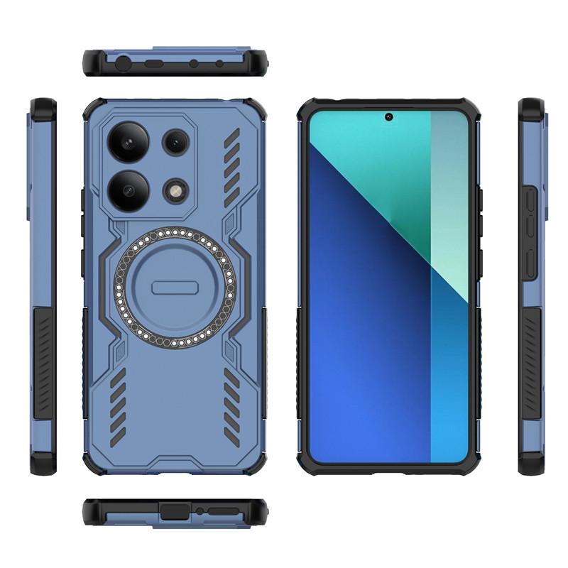 For Xiaomi Redmi Note 13 4G Case Redmi Note 13 Cover Heat Dissipation Magnetic Wireless Charging Protective Phone Cases Note 13