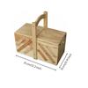 Natural Wood Storage Box Collapsible for Pastry Presentation