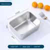 Stainless Steel Insulated Square Bento Lunch Box for Microwave and Fresh-Keeping