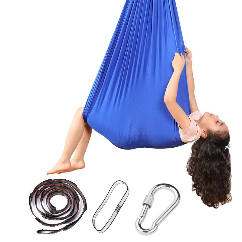 Premium Fabric Children's Hammock Swing For Indoor Outdoor Sensory Training Chair
