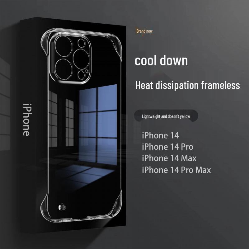 

Ultra-Thin Transparent PC Hard Case for iPhone 15 Pro Max, 14, 16, and Apple 17 iPhone 13 Pro Max