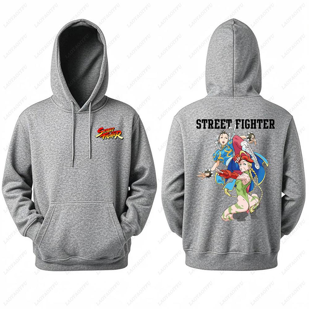 Unisex Chun Li Street Fighter Long Sleeve Hoodie Autumn Winter Fashion Harajuku Streetwear Tops for Men Man hoodies men clothin