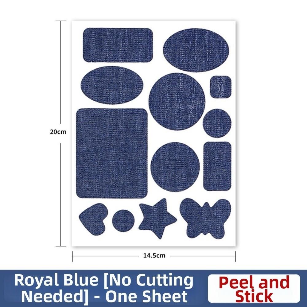 Reinforcement Repair Patches Blue Denim Clothing Patches New Self-Adhesive Patches  for Knee Repair