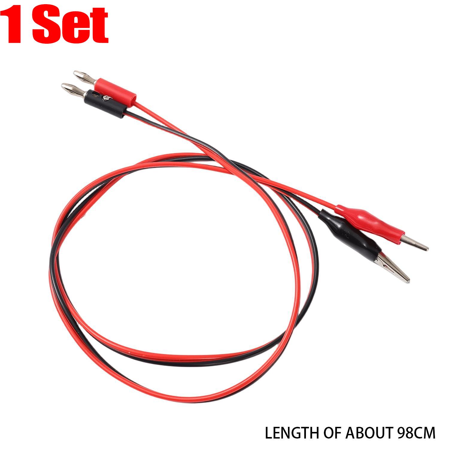 

4mm Banana Plug To Alligator Clip Multimeter Test Leads Electrical Test Equipment Leads Oscilloscopes Two-End Connector Supplies