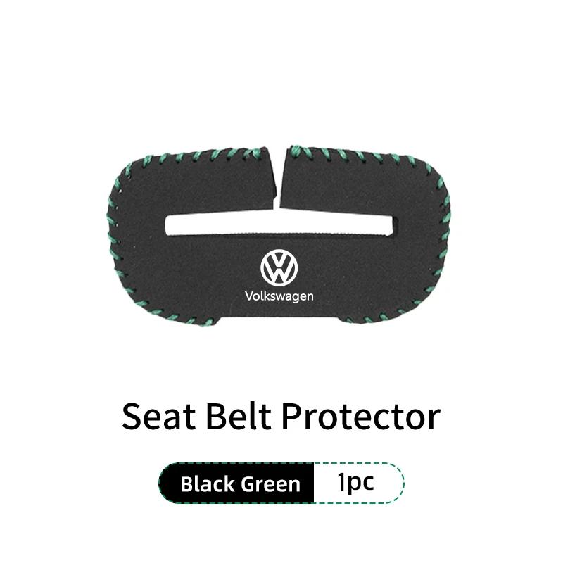 

2026 Hot For Volkswagen VW Car Seat Belt Buckle Clip Suede Wear Resistant Protector Cover For Volkswagen VW Scirocco Jetta Beetl