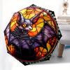 Stained Glass Bat Wall Art Decor - Unique Wildlife Animal Design for Home or Office Interior Decoration Umbrella Day