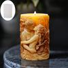 Cuplu bărbat femeie în relief sferic lumânare matriță silicon decor nuntă cuplu nuntă în relief zeiță minge rășină gips matriță