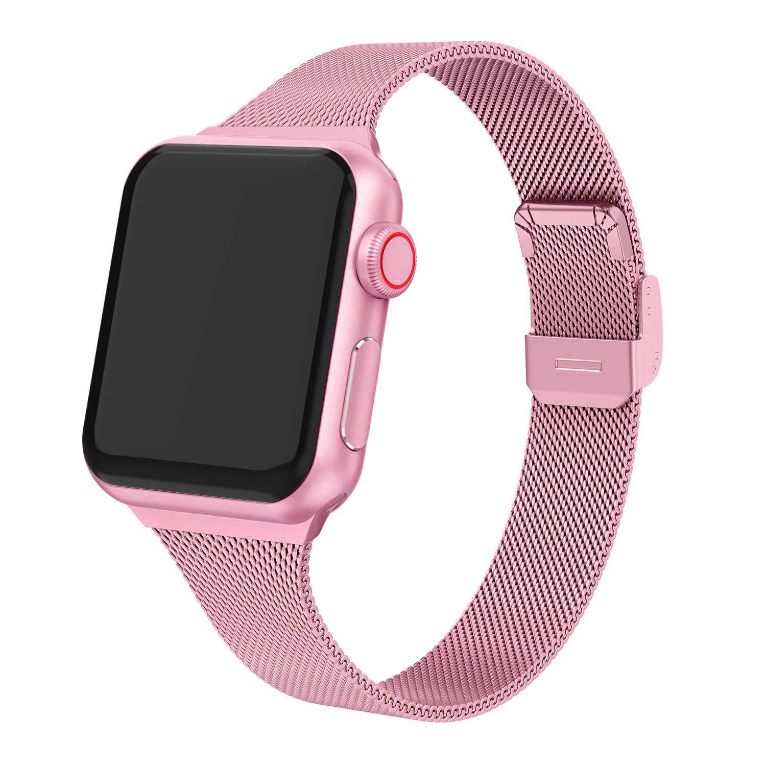Slim strap For Apple Watch band 44mm 45mm 41mm 40mm 49mm 42mm Stainless steel bracelet correa iwatch series 7 6 5 3 SE 8 ultra 42mm 44mm 45mm 49mm