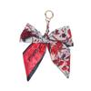 Elegantní stuha s mašlí a přívěskem na klíče od korejského měkkého hedvábného šátku, držák na klíče od auta, dámské tašky, přívěsky na klíče, doplňky pro dívky, dárky
