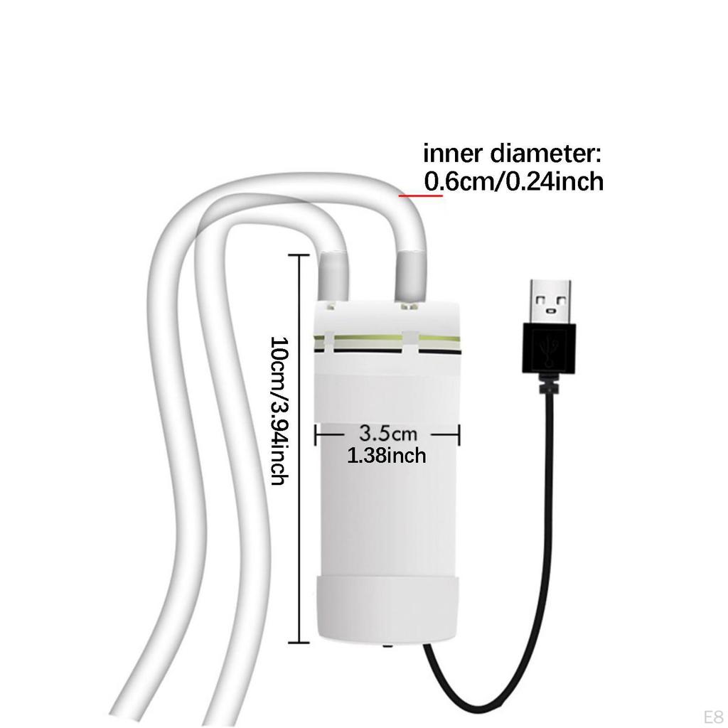 Mini-Tragbare Wasserpumpe, manuell, hohe Effizienz, geringer Stromverbrauch, selbstansaugend, USB-betrieben