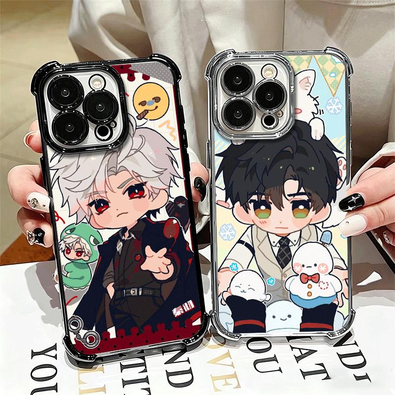 Love And Deepspace Cute Soft Phone Case For iPhone 15 16 17 Air 14 Pro Max 16E Plus 13 12 Mini Plating Anti-Fall Fundas