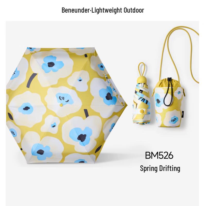 Banana Umbrella UV Protection 5-Fold Compact Sun & Rain Umbrella