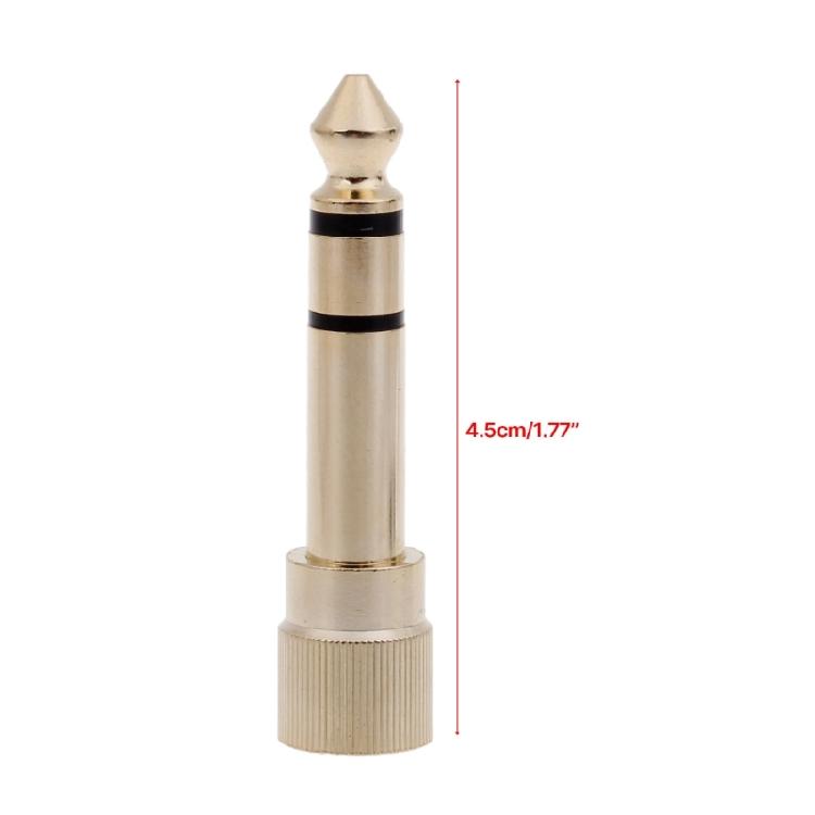 Portable 6.35mm to 3.5mm Socket Adapter Headphone Adapter 1/4 inch to 1/8 inch