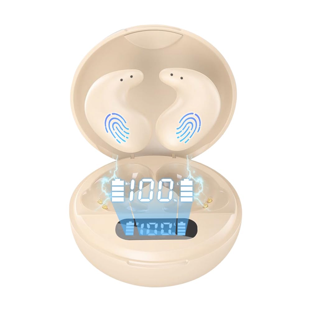 

Wireless Sleep Earphones, Painless Sleep Headset [Suitable for Sleeping + Everyday Use] Bluetooth 5.3 Mini Size Ultra-Small Earphones, Hidden, ASMR