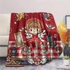 Cardcaptor Sakura Print Flannel Blanket, Ultra Soft High Quality All Seasons Warm Throw, Home Decor Cozy Blanket, Perfect Christmas Gift