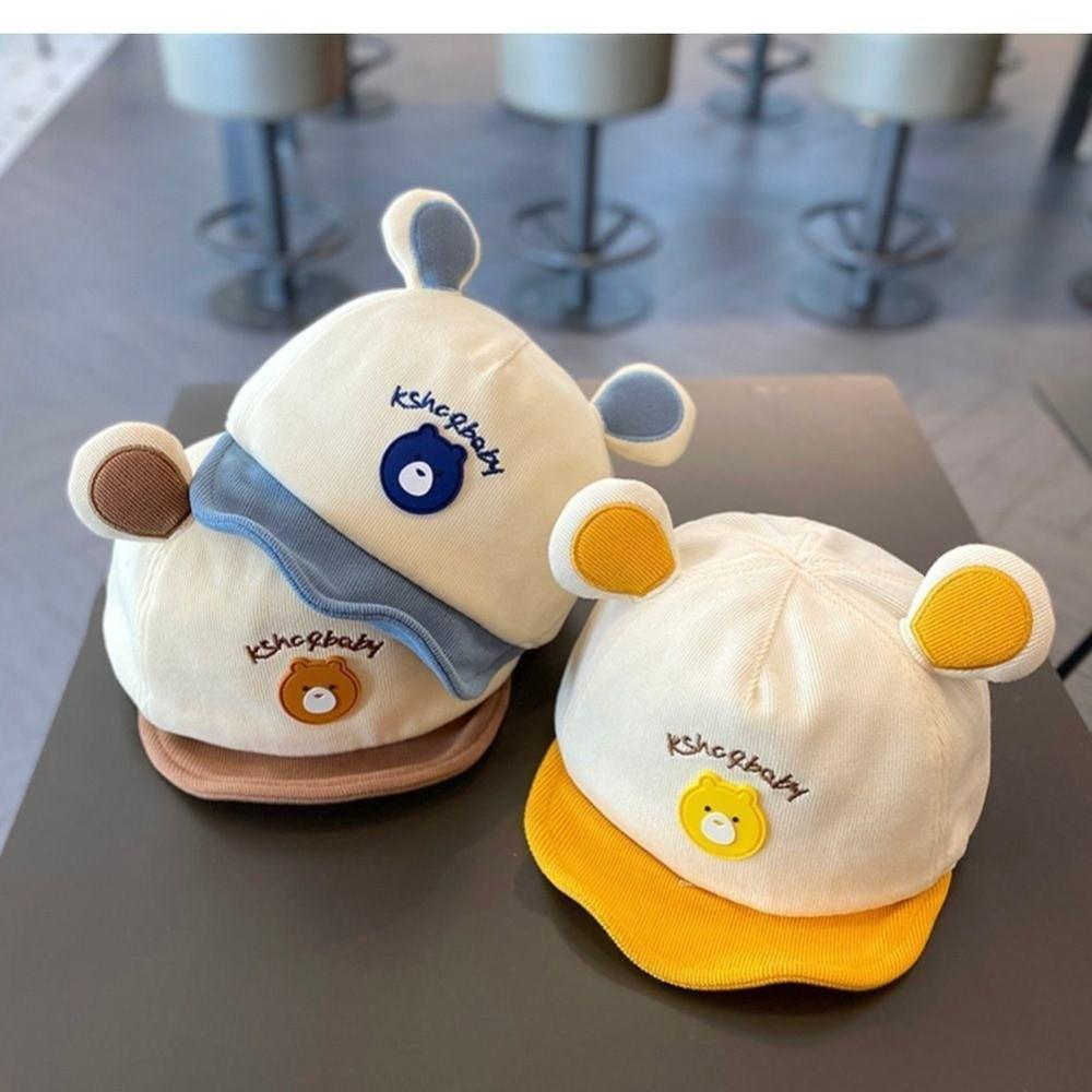 with Ears Baby Baseball Cap Cartoon Bear Infant Peaked Hat Comfortable Sun Hat  For Boys Girls