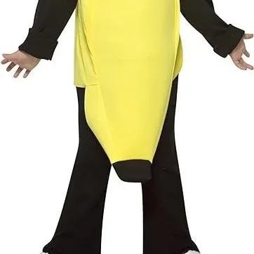 Adult Kids Halloween Prank Banana Costume Funny Fruit Banana Carnival Stage Performance Party Outfit For Halloween Festivities