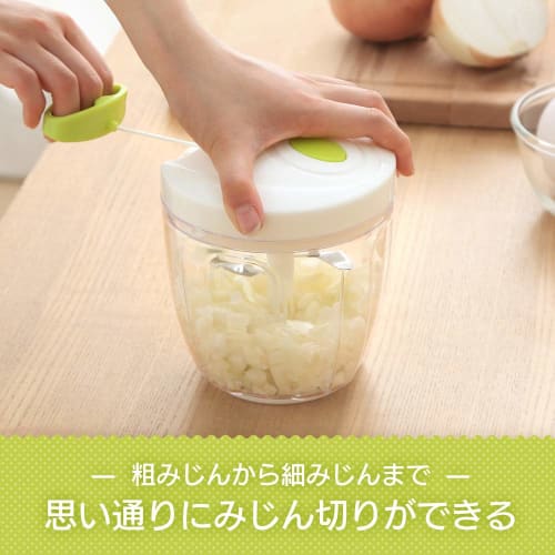 Iris Plaza CTC-A370 Food Processor, 900ml, Washable Lid, White, Includes Cutter and Mixer, Adjusts Fineness to Your Desired Level, Easy Cleanup, Washa