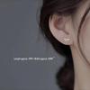 925 Sterling Silver Bow Stud Earrings - 2024 Trendy Luxury Niche Design