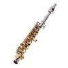 Student Flute Instrument Silver Color White Copper Body Gold Key Student C Flute for Practice and Performance