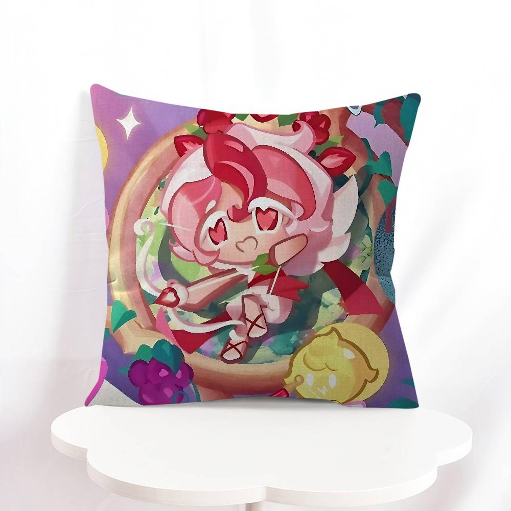 Pavlova Cookie Cartoon Pillowcase 45x45cm Cute Pillowcase Living Room Sofa Cushion Cover Bedroom Home Decoration
