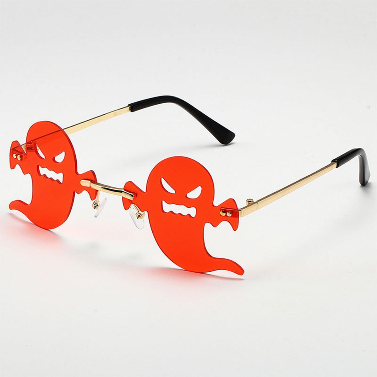 Солнцезащитные очки-призраки на Хэллоуин Новые забавные солнцезащитные очки без оправы — фото 5